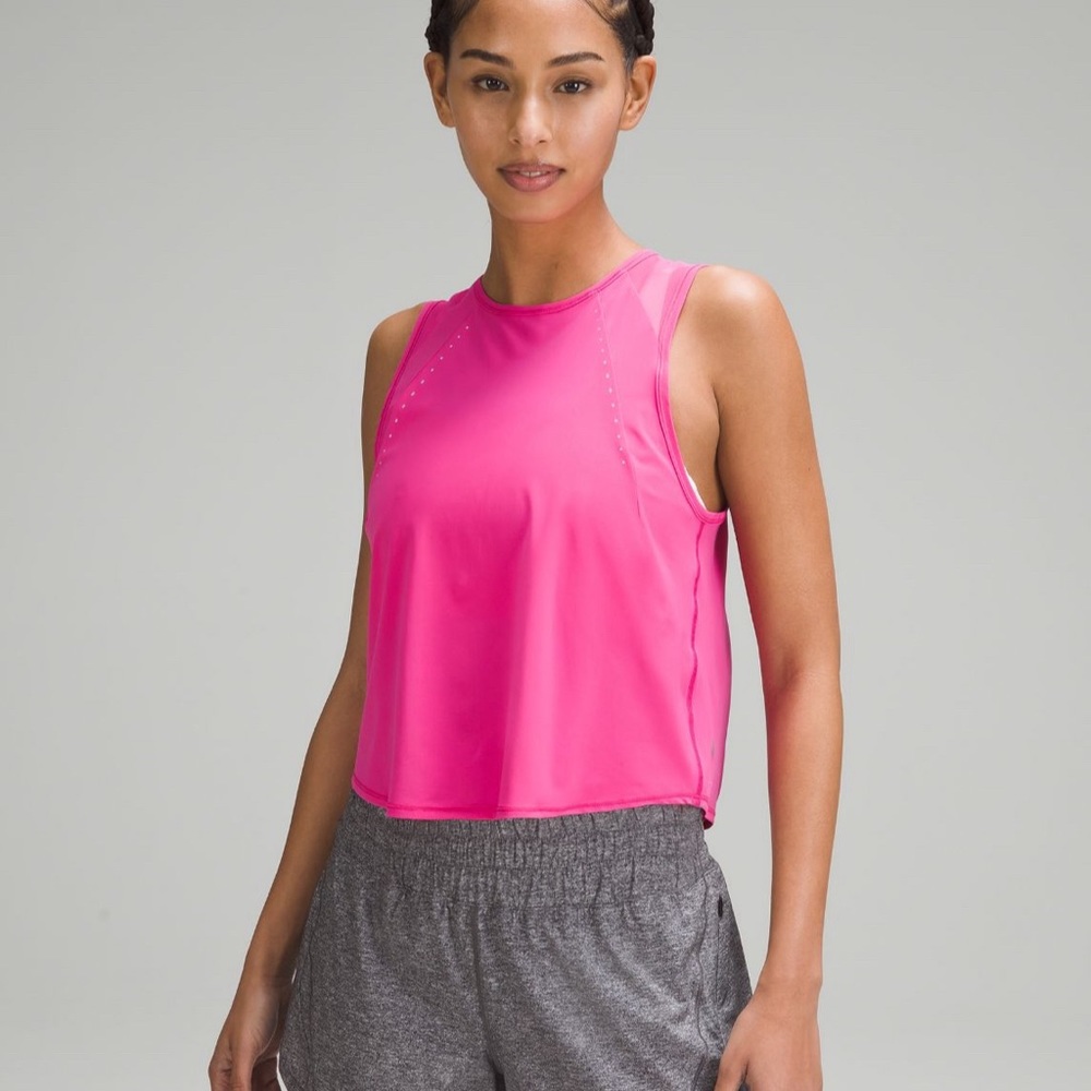 NWT Lululemon Sculpt Cropped Tank Top in Sonic Pink